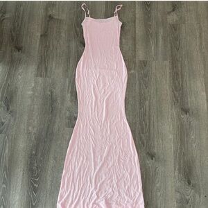 SKIMS Light Pink Maxi Dress